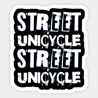 Street Unicycle Sticker